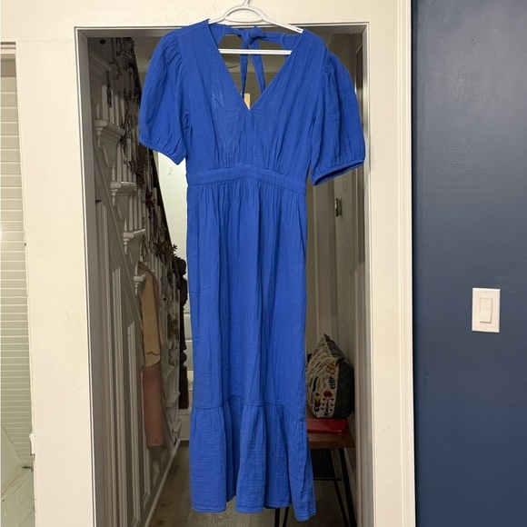 GAP Vibrant Blue Midi Dress - Picture 11 of 11